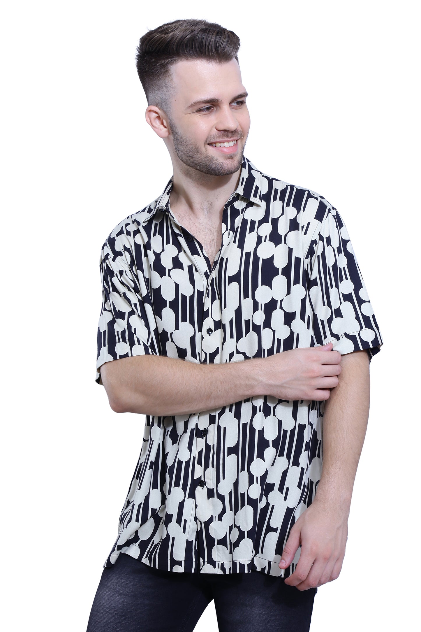 Black White Abstract Shirt