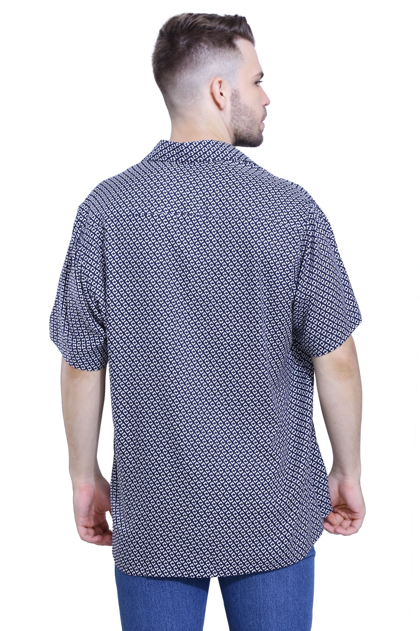 Navy Blue Static Shirt