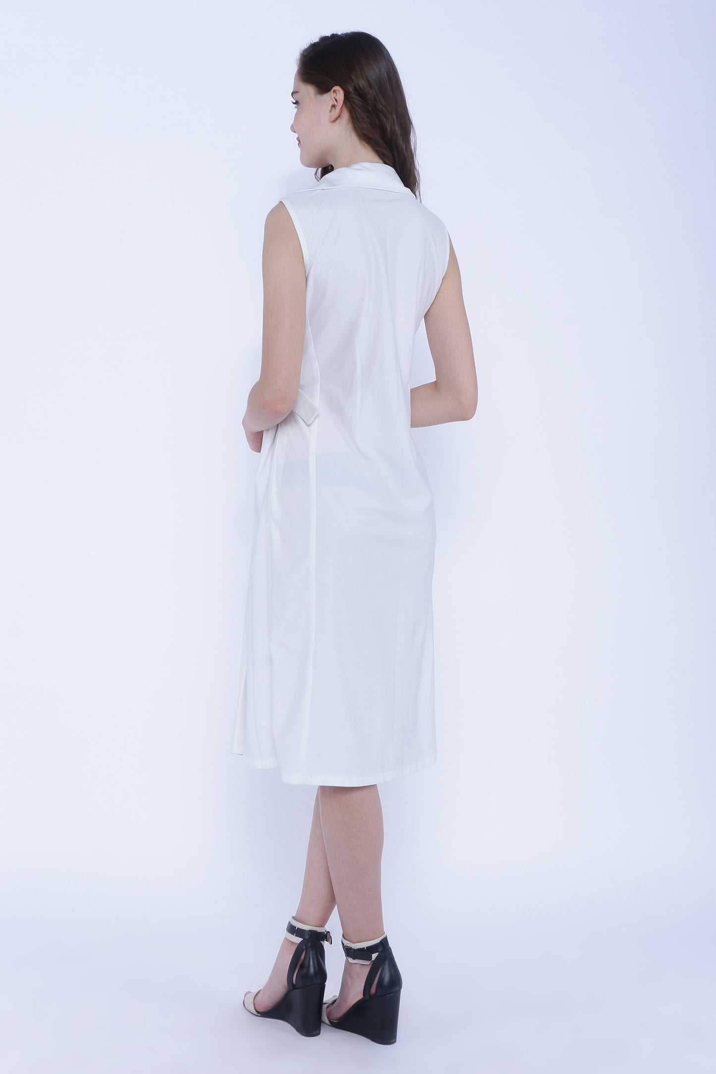 White Wrap Around Dress