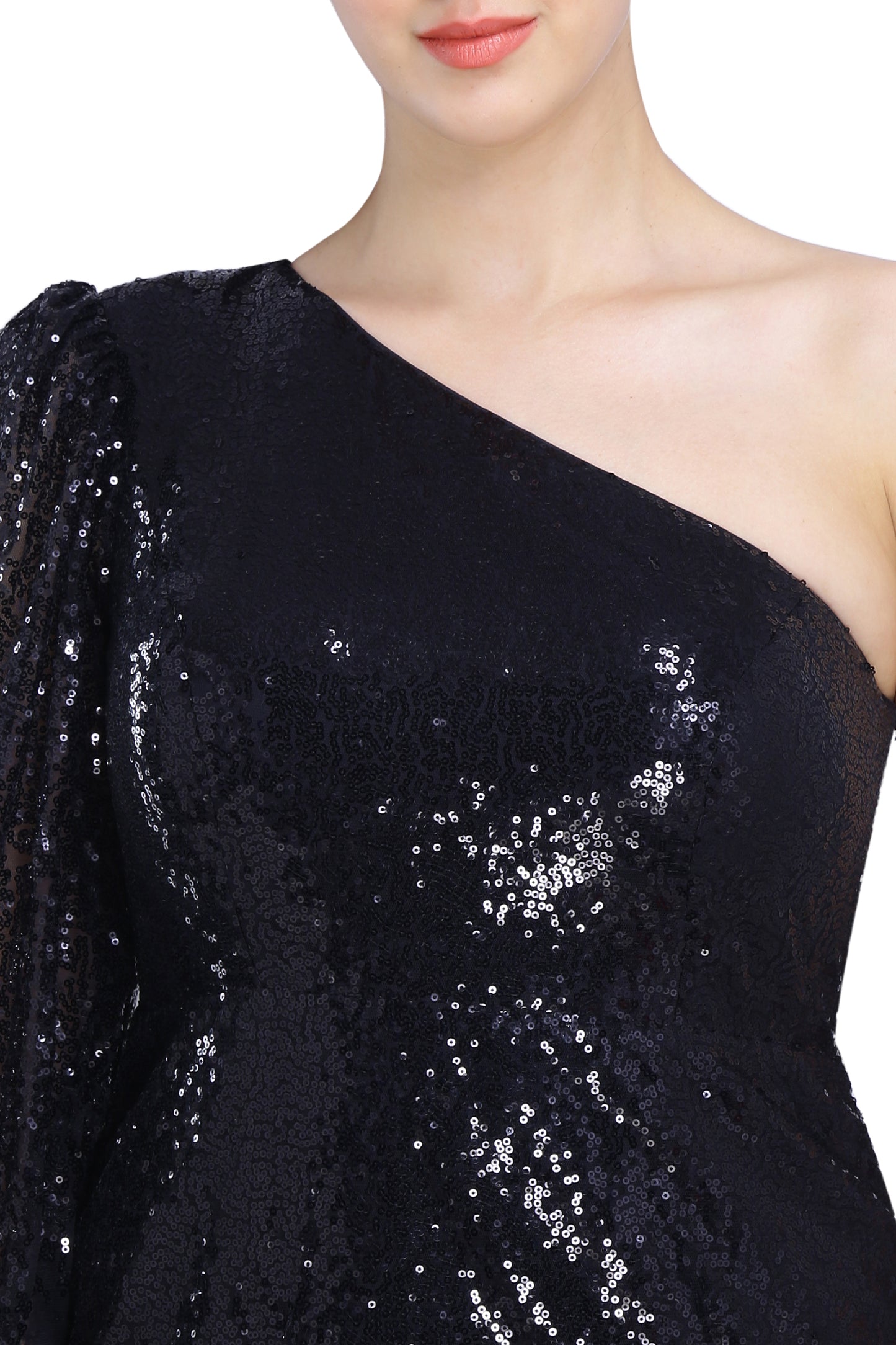 Black Sequins Dress